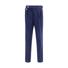 Brunello Cucinelli Blue Wool Casual Pants