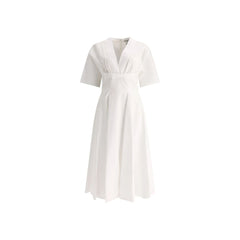 Alaïa White Cotton Casual Dress