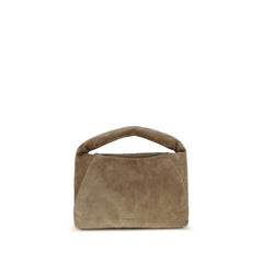 Brunello Cucinelli Beige Calf Leather Bos Taurus Shoulder Bag