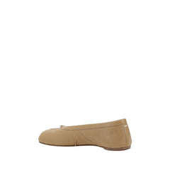 Maison Margiela Beige Lamb Ovis Aries Aries Ballet Flats
