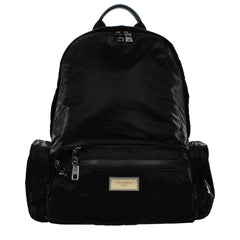 Dolce & Gabbana Black Nylon Backpack