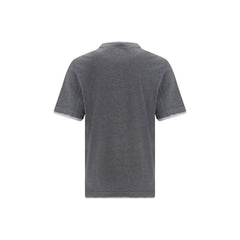 Brunello Cucinelli Gray Cotton T-Shirt