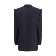 Saint Laurent Blue Wool Coat