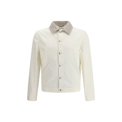 Brunello Cucinelli White Cotton Denim Jacket
