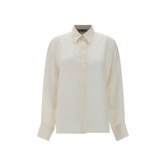 Fendi White Silk Shirt