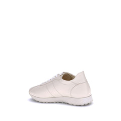 The Row Beige Calf Leather Bos Taurus Low Top Sneakers