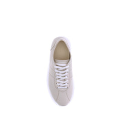 The Row Beige Calf Leather Bos Taurus Low Top Sneakers