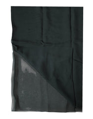 Dolce & Gabbana Dark Green Silk Neck Wrap Foulard  Scarf