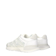 Maison Margiela White Fabric Athletic Sneakers