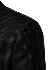 Dolce & Gabbana Dark Gray Fantasy Single Breasted Jacket Blazer
