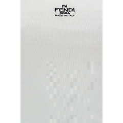 Fendi White Cotton T-Shirt