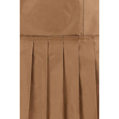 Fendi Brown Silk Mini Skirt