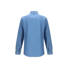 Brunello Cucinelli Blue Denim Shirt